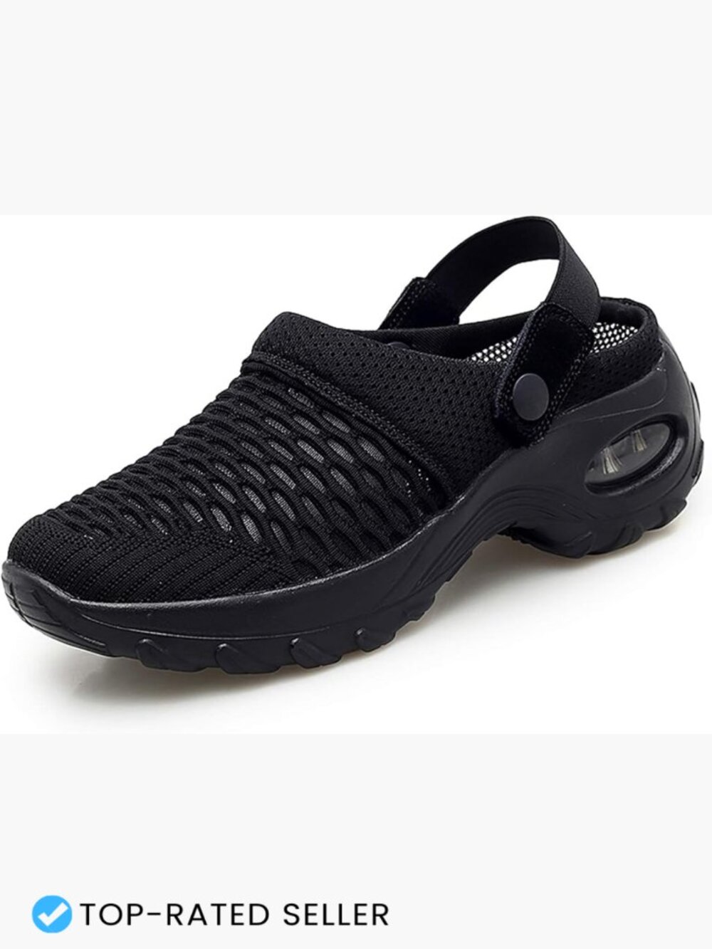 Women's Summer Air Cushion Platform Mesh Mules Clogs Lightweight Walking